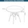 3 Mesa Infantil Eiffel DKR Rivatti 60 cm -Largura- Tampo em Polipropileno -PP- Branco Base em Madeira Desenho Tecnico